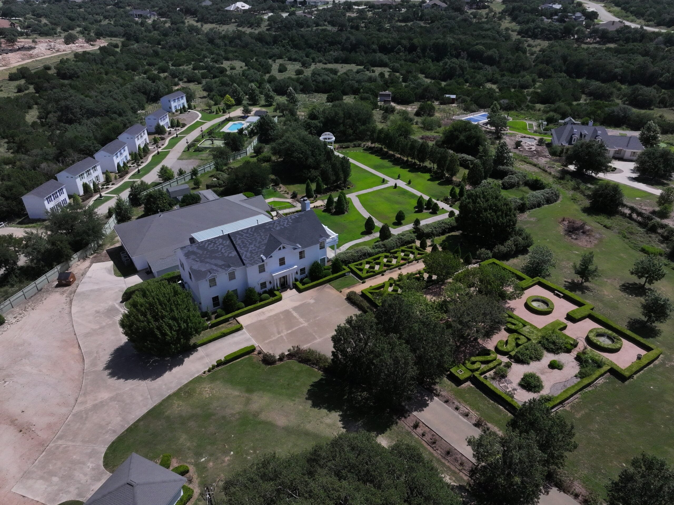 Aerial view of The Gardens of Cranesbury View