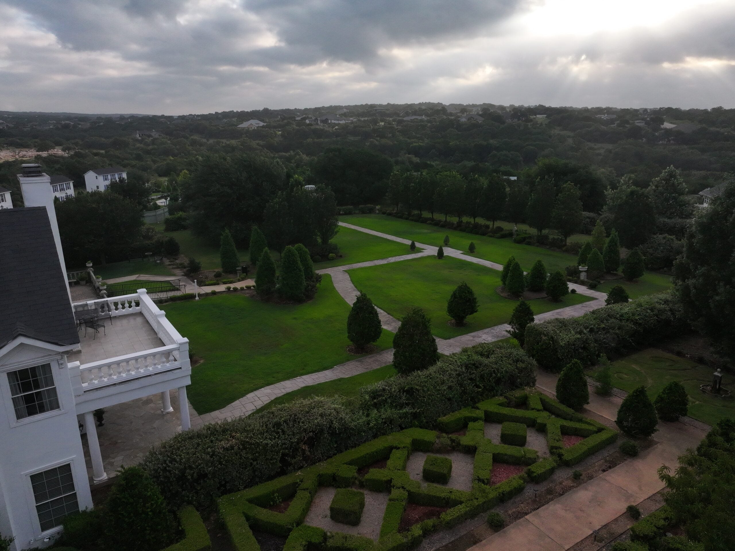 Aerial view of The Gardens of Cranesbury View